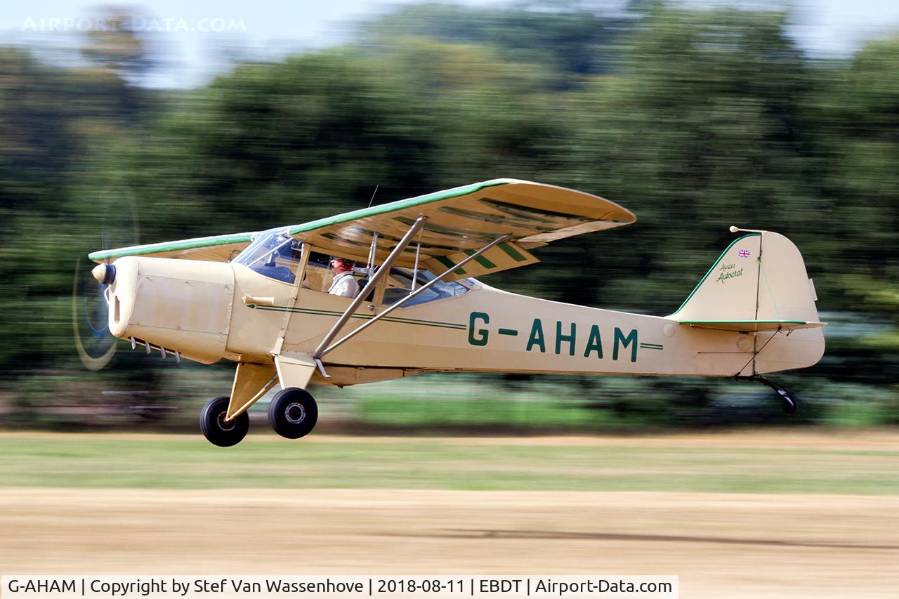 G-AHAM, 1946 Auster J-1 Autocrat C/N 1885, at Schaffen-Diest