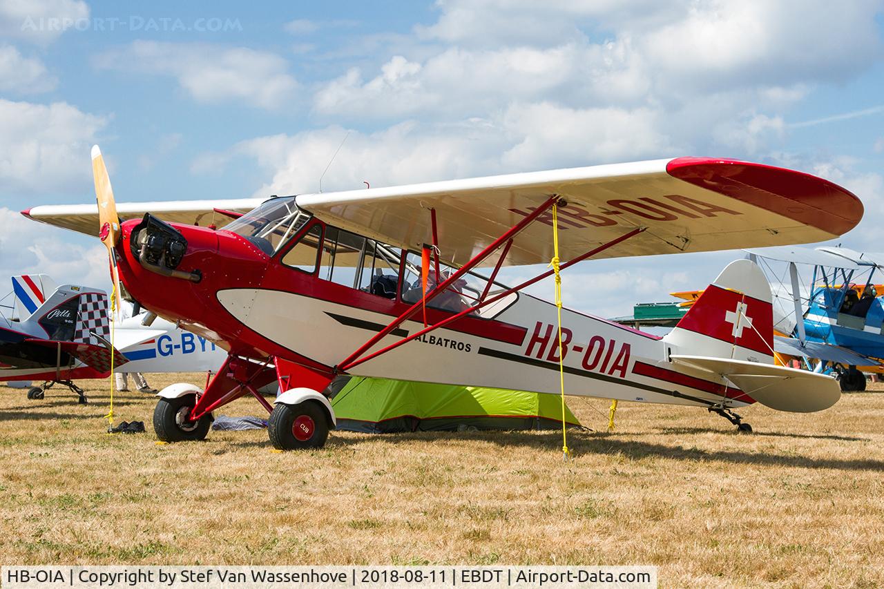 HB-OIA, 1944 Piper L-4J Grasshopper (J3C-65D) C/N 12619, at Schaffen-Diest