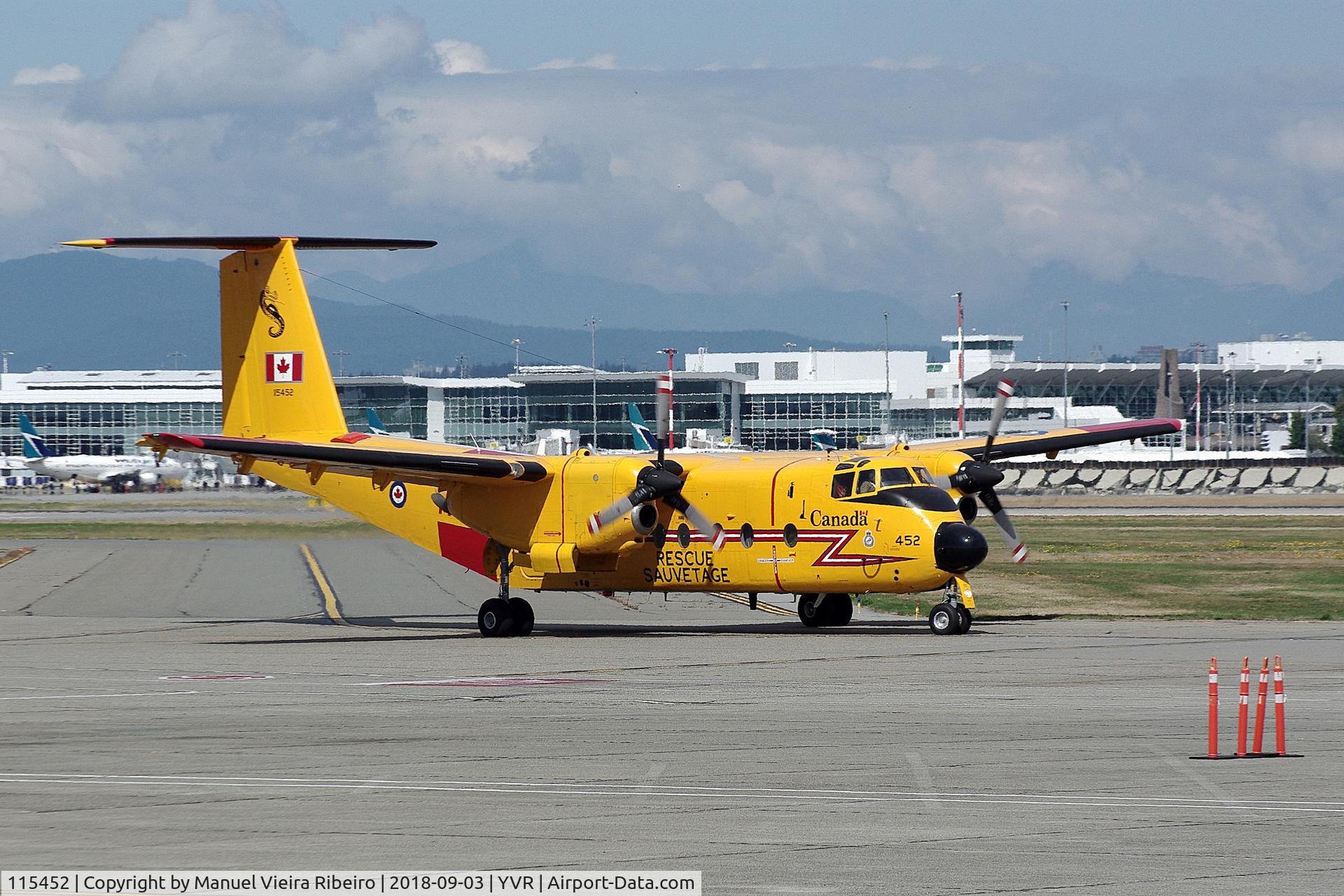115452, 1967 De Havilland Canada CC-115 Buffalo C/N 6, At YVR South Terminal.