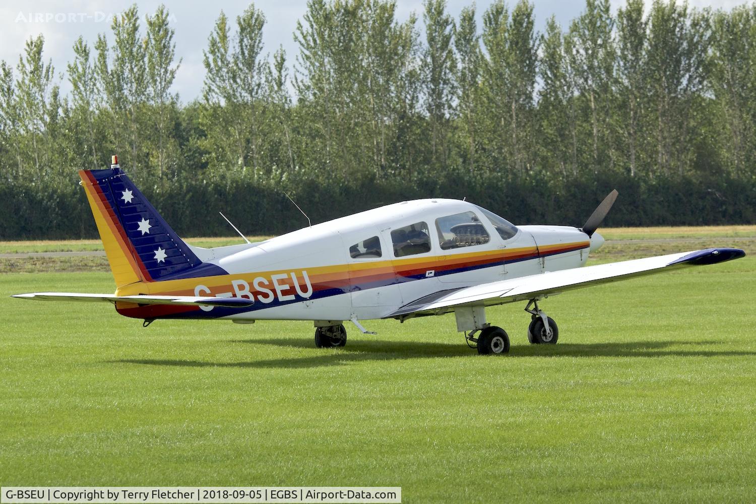 G-BSEU, 1977 Piper PA-28-181 Cherokee Archer II C/N 28-7890108, At Shobdon