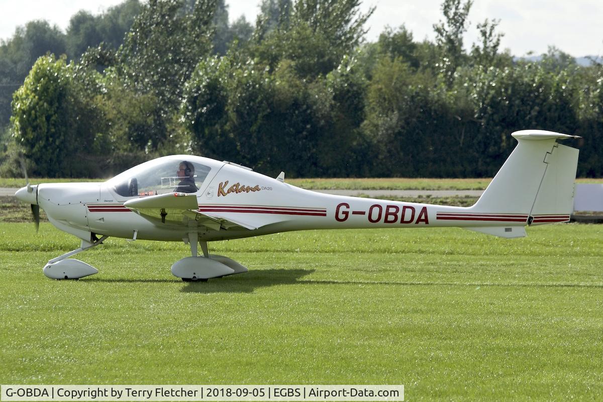 G-OBDA, 1997 Diamond DA-20A-1 Katana C/N 10260, At Shobdon