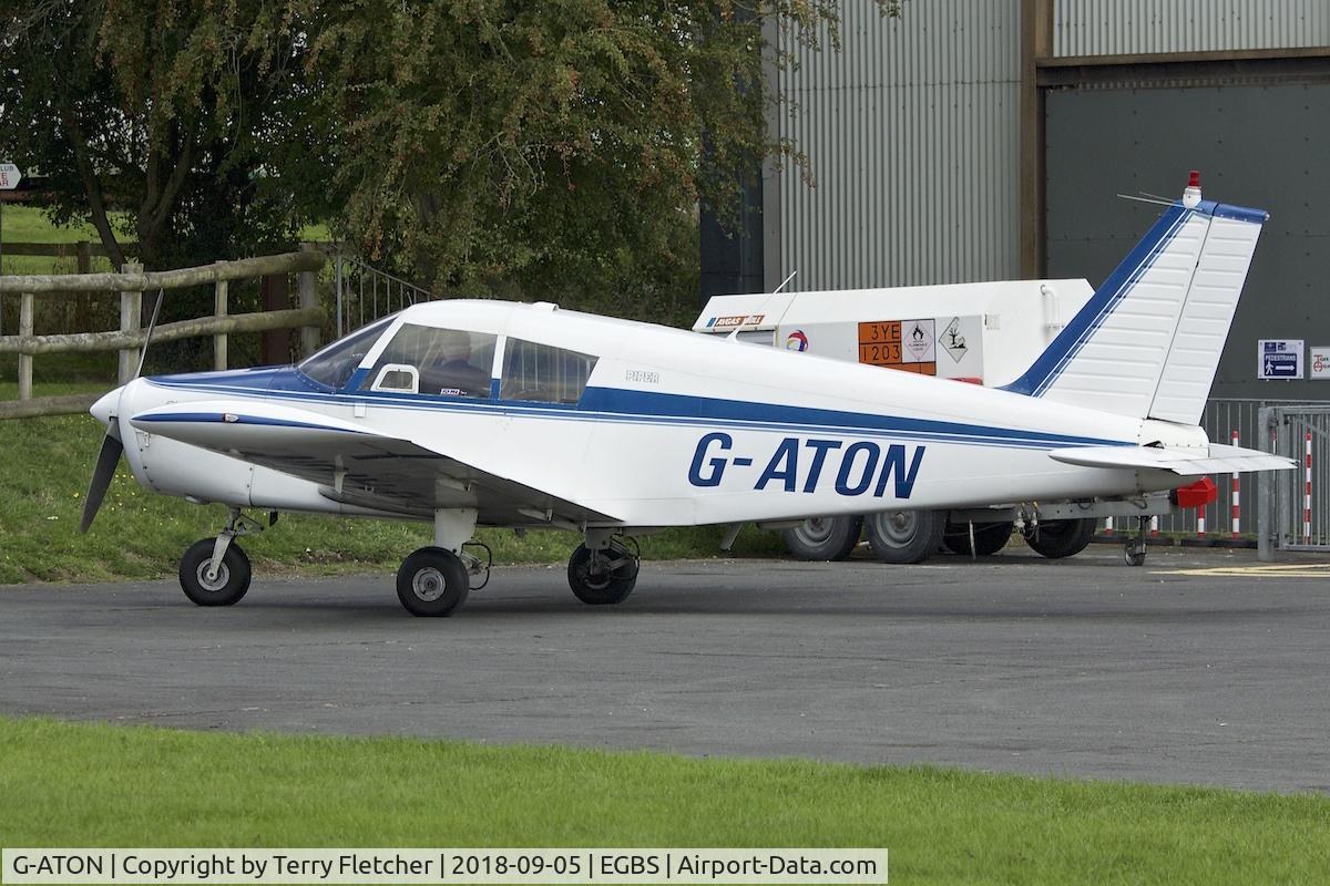 G-ATON, 1966 Piper PA-28-140 Cherokee C/N 28-21654, At Shobdon