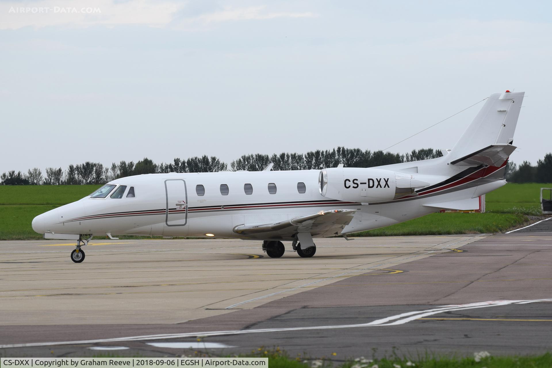 CS-DXX, 2008 Cessna 560XL Citation XLS C/N 560-5789, Just landed at Norwich.
