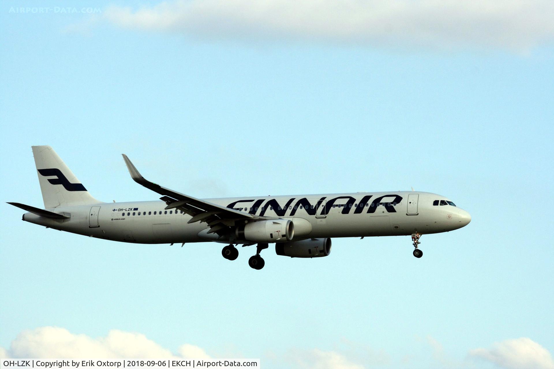 OH-LZK, 2014 Airbus A321-231 C/N 5961, OH-LZK landing rw 22L