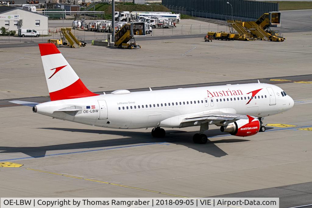 OE-LBW, 2001 Airbus A320-214 C/N 1678, Austrian Airlines Airbus A320
