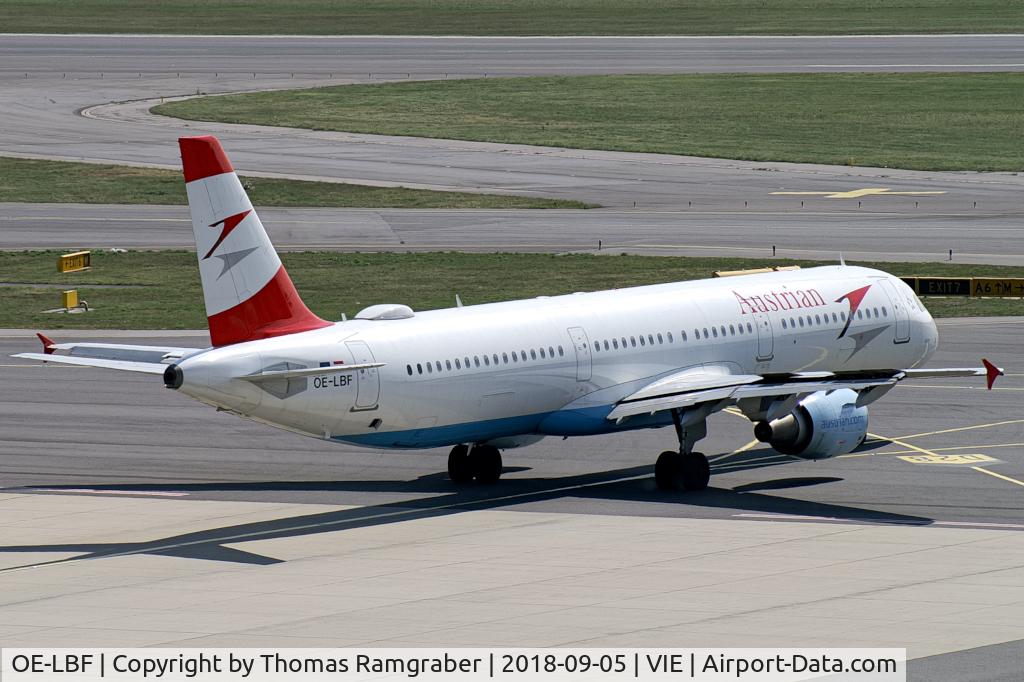 OE-LBF, 2001 Airbus A321-211 C/N 1458, Austrian Airlines Airbus A321