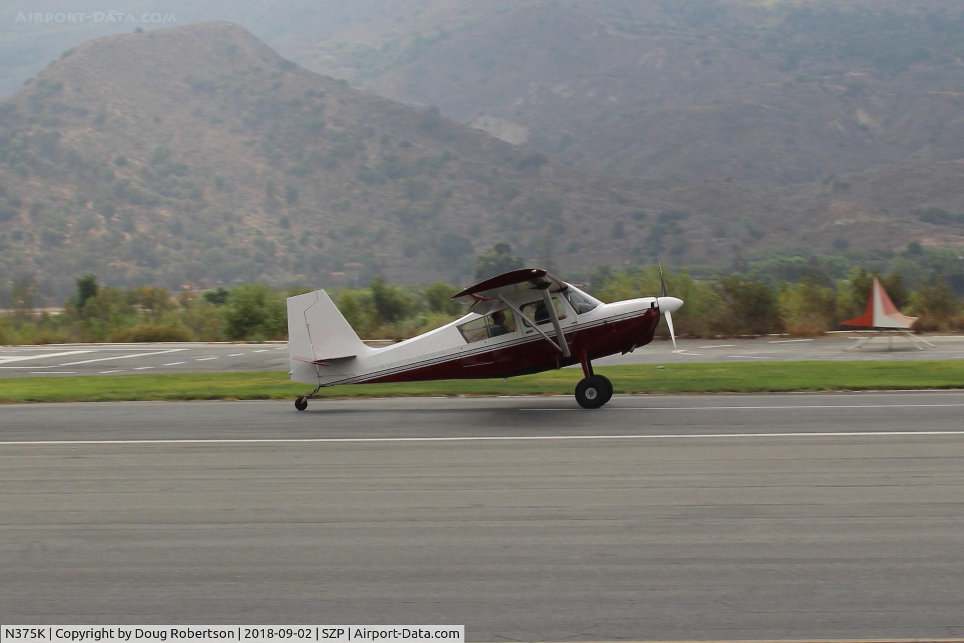 N375K, American Champion 8GCBC Scout C/N 530-2010, 2010 American Champion 8GCBC SCOUT, Lycoming O-360-E2C 180 Hp, landing roll Rwy 22
