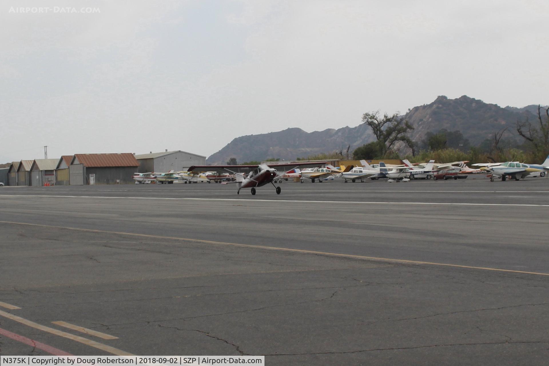N375K, American Champion 8GCBC Scout C/N 530-2010, 2010 American Champion 8GCBC SCOUT, Lycoming O-360-E2C 180 Hp, another landing roll Rwy 22