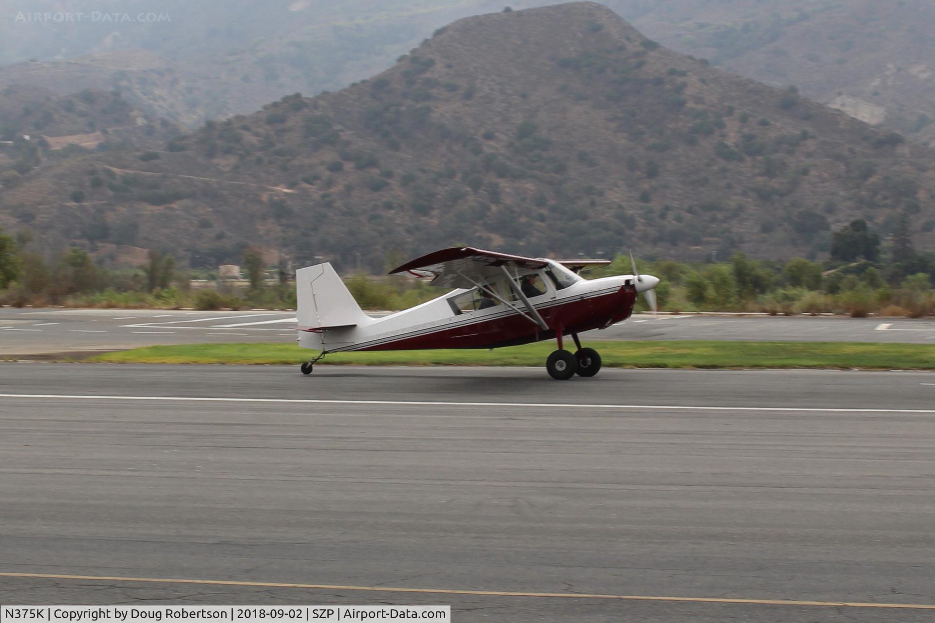 N375K, American Champion 8GCBC Scout C/N 530-2010, 2010 American Champion 8GCBC SCOUT, Lycoming O-360-E2C 180 Hp, landing roll Rwy 22