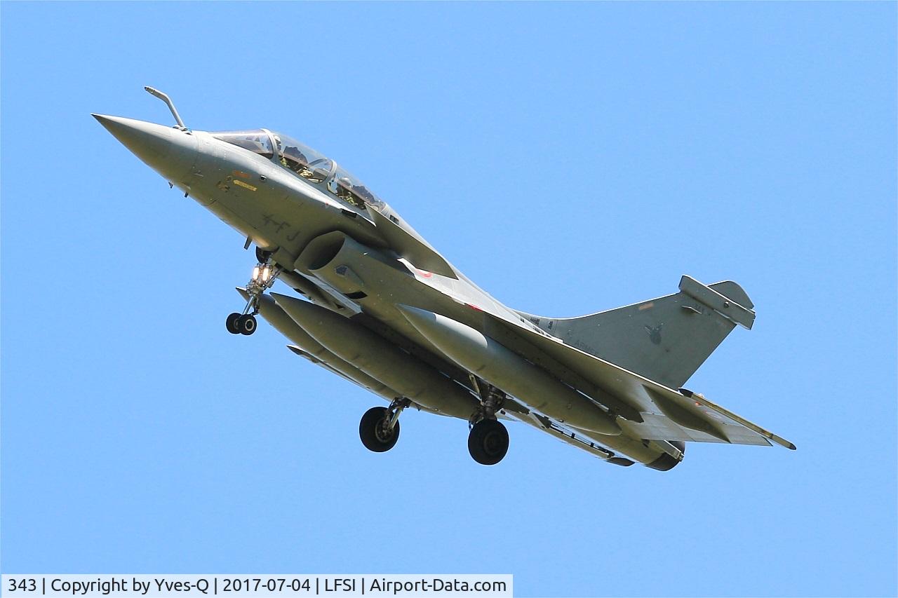 343, Dassault Rafale B C/N 343, Dassault Rafale B, Short approach rwy 29, St Dizier-Robinson Air Base 113 (LFSI)
