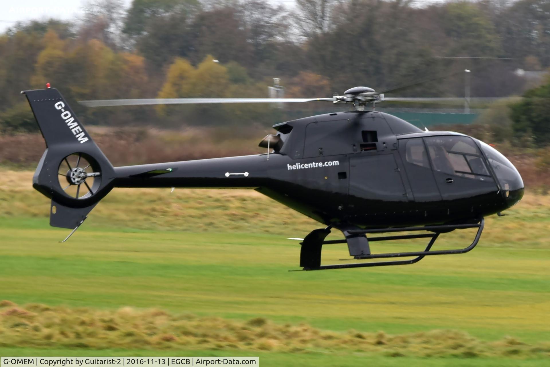 G-OMEM, 1998 Eurocopter EC-120B Colibri C/N 1006, At City Airport Manchester