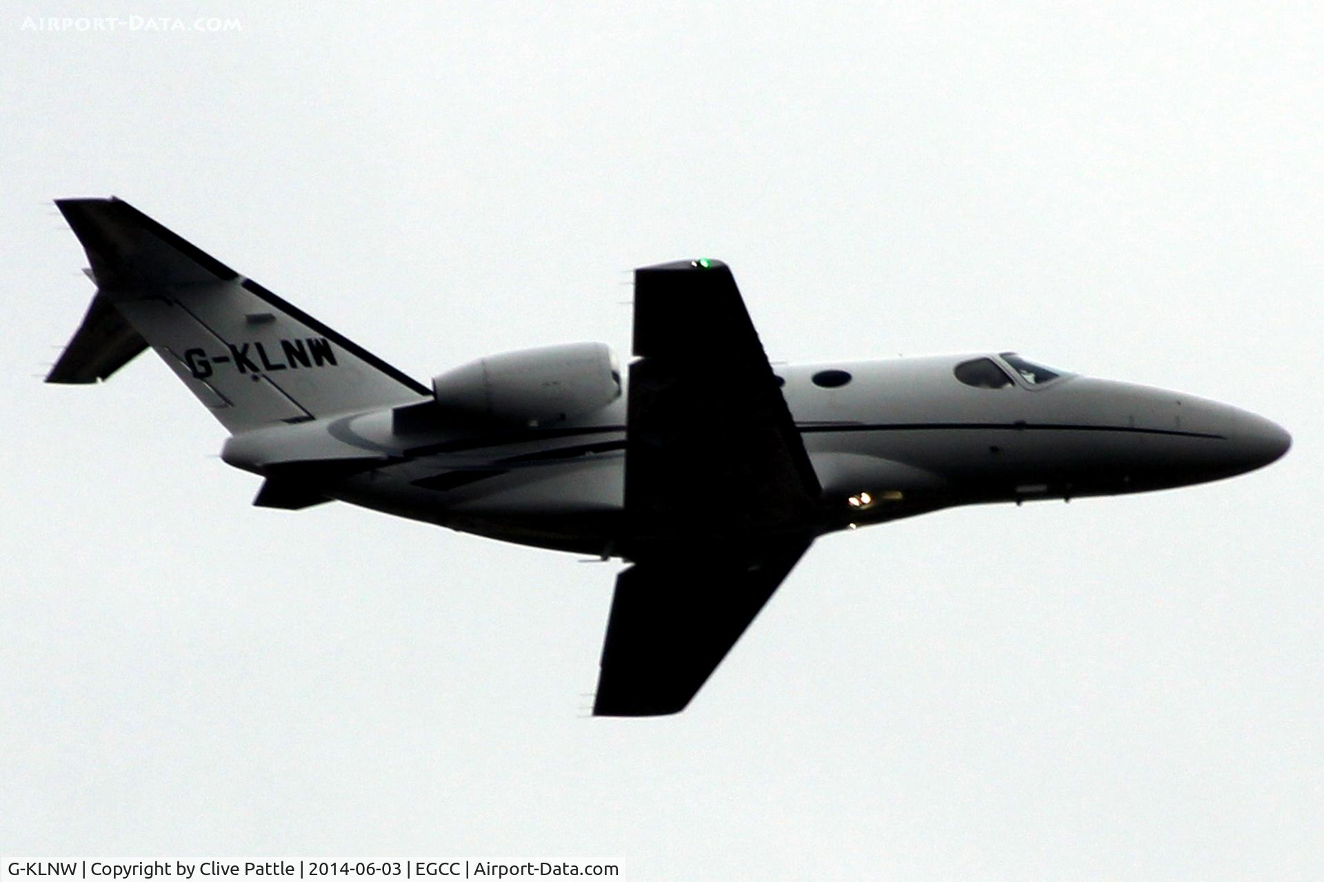 G-KLNW, 2008 Cessna 510 Citation Mustang Citation Mustang C/N 510-0157, Manchester Departure
