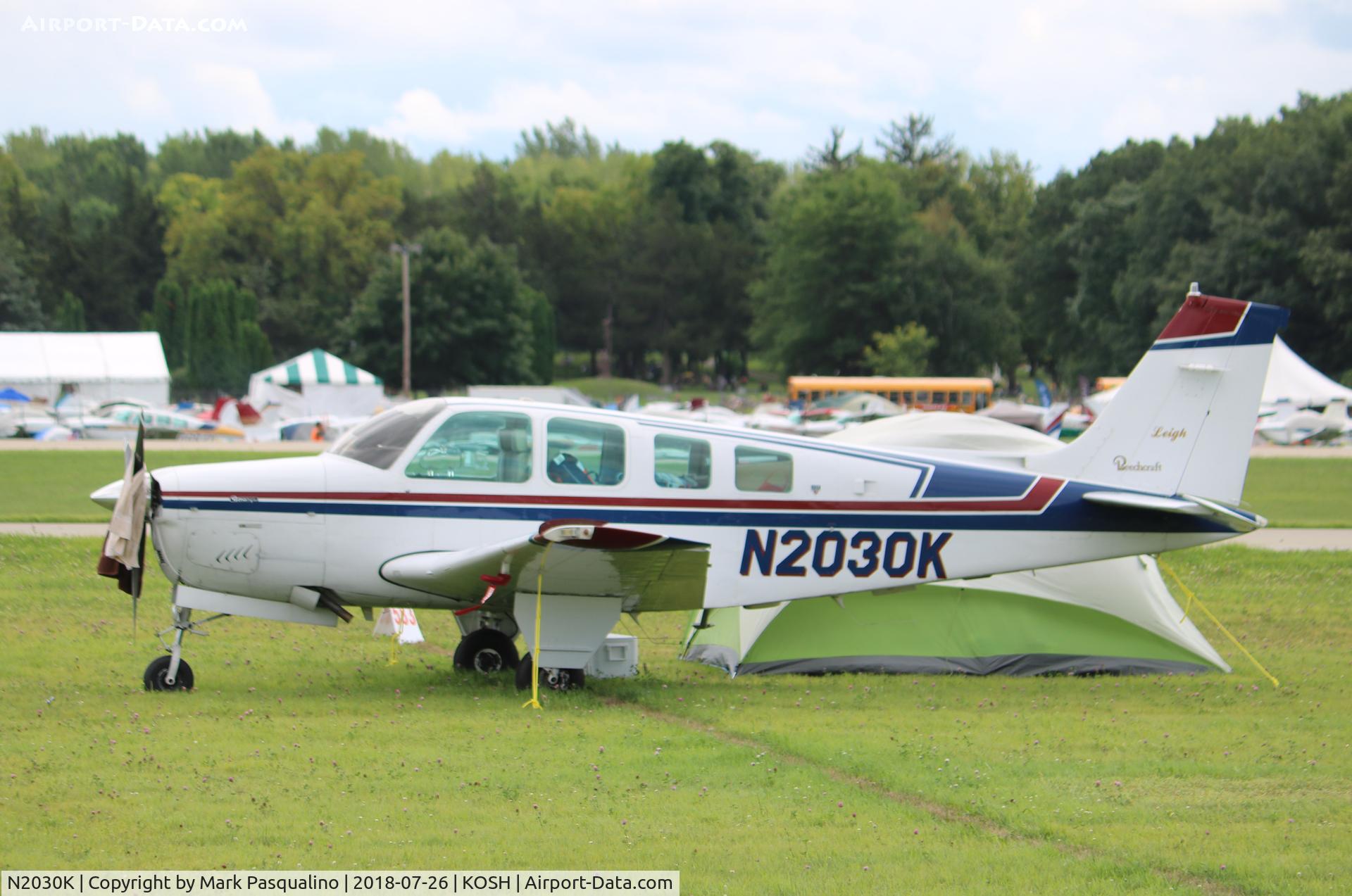 N2030K, 1978 Beech A36 Bonanza 36 C/N E-1358, Beech A36