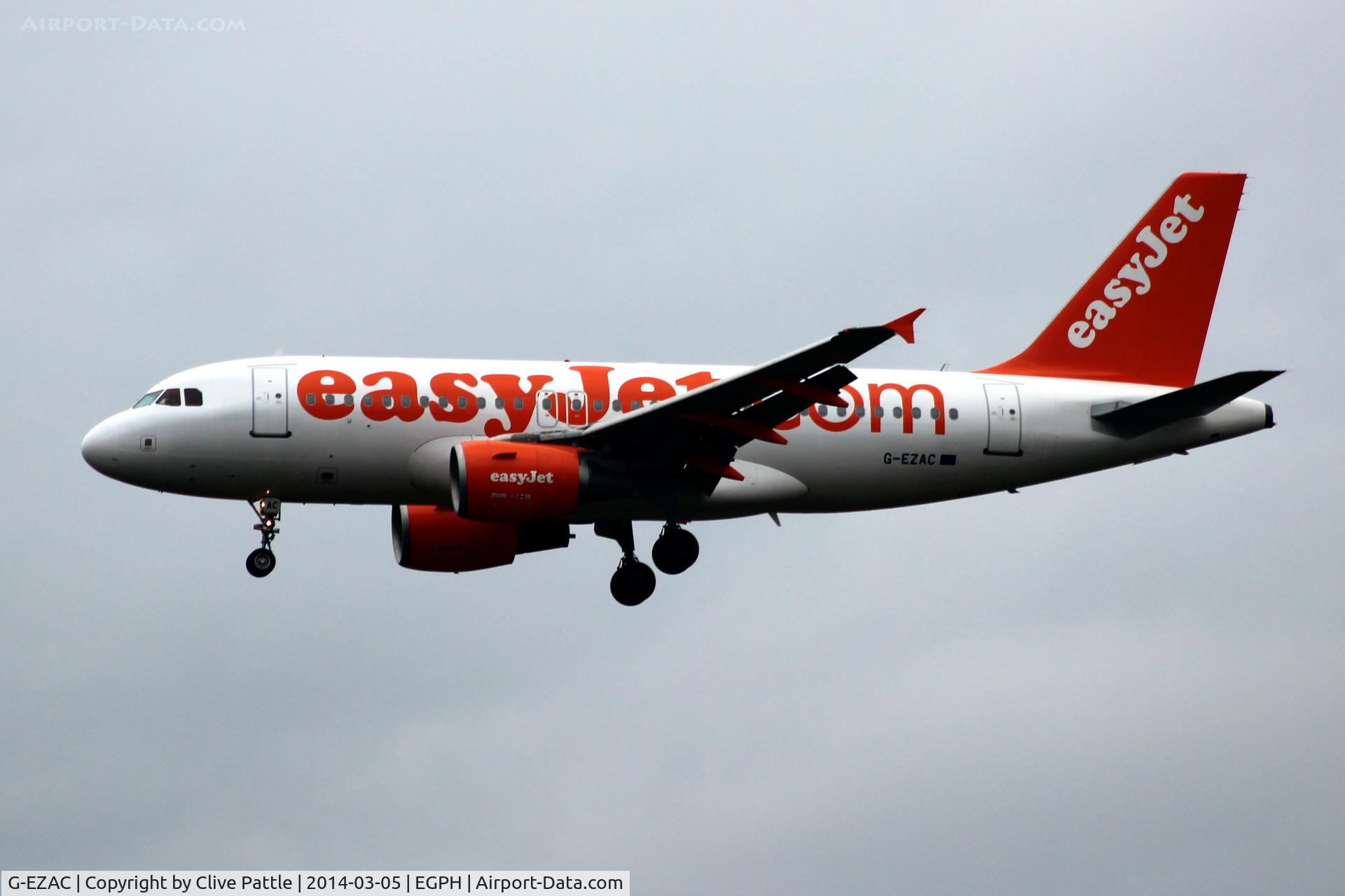G-EZAC, 2006 Airbus A319-111 C/N 2691, Finals to Edinburgh