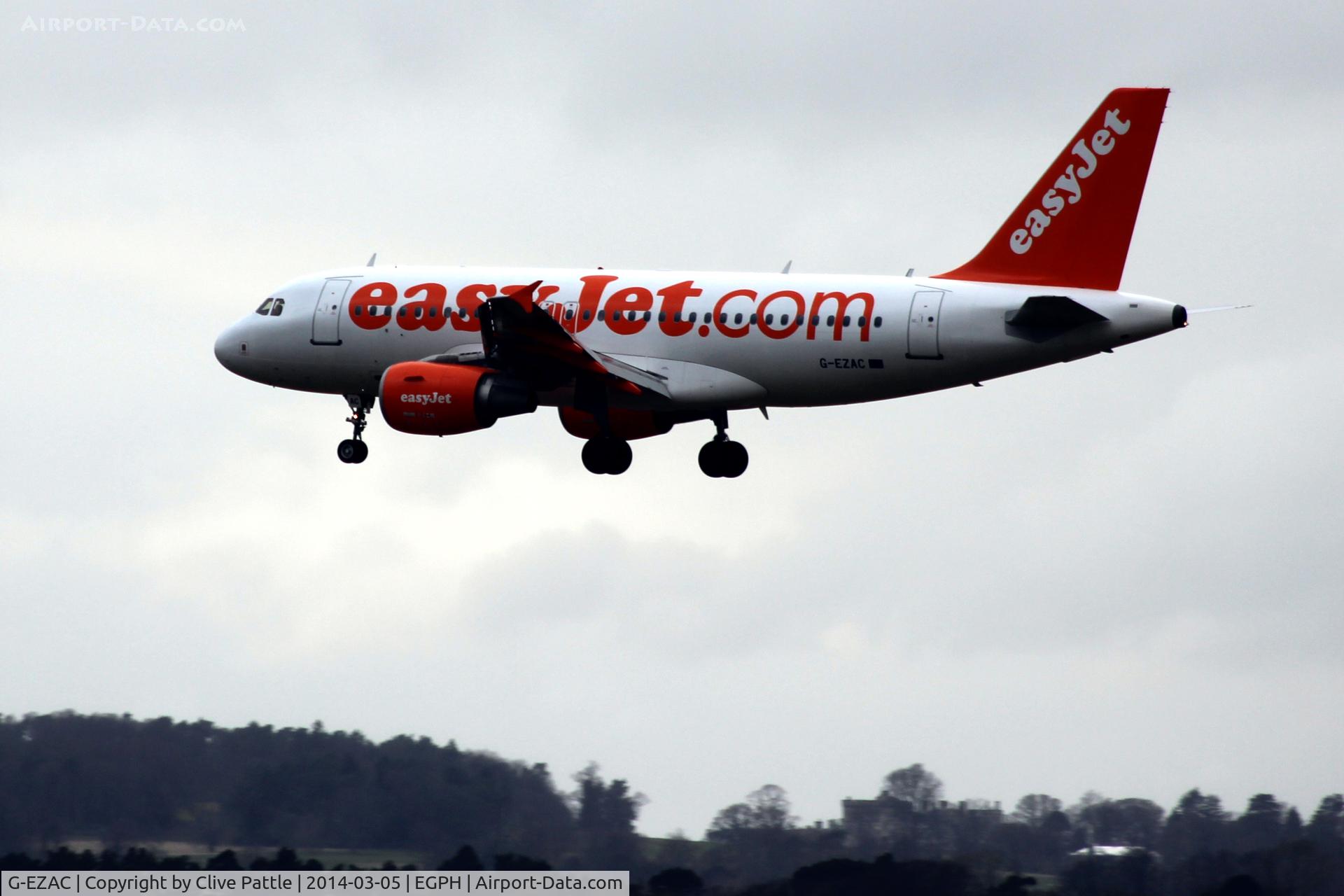 G-EZAC, 2006 Airbus A319-111 C/N 2691, Finals to Edinburgh