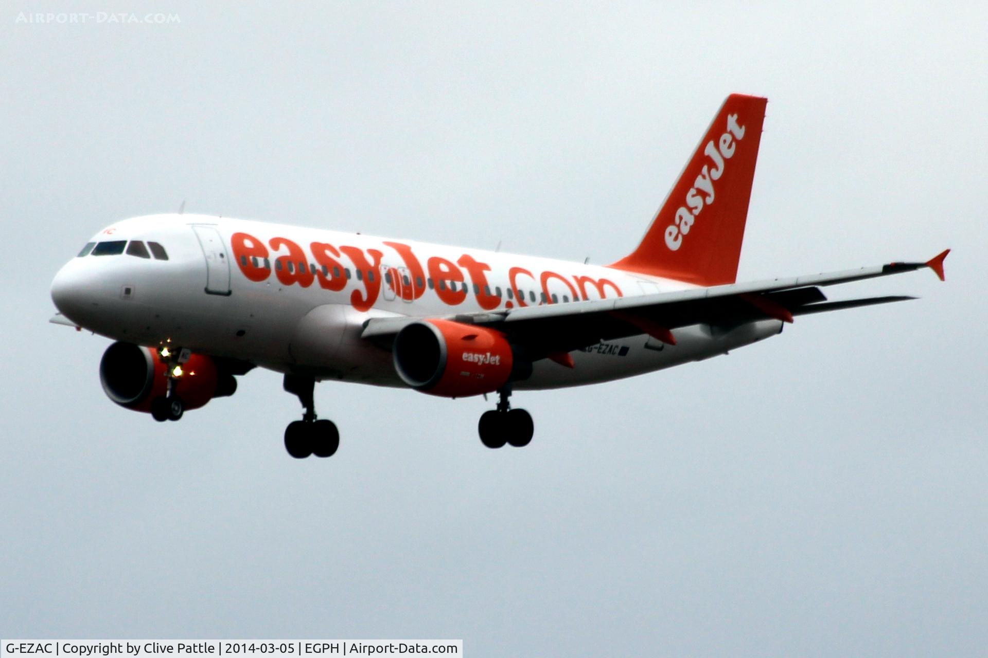 G-EZAC, 2006 Airbus A319-111 C/N 2691, Finals to Edinburgh