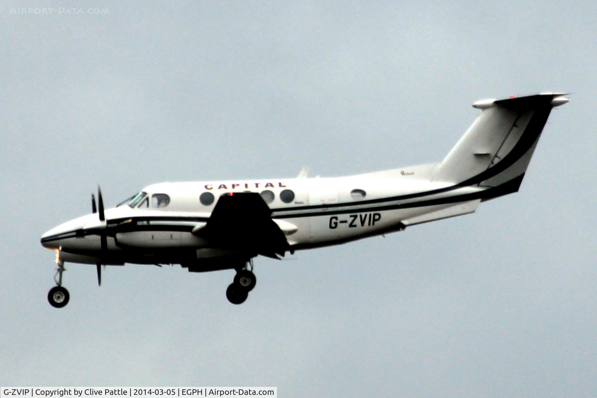 G-ZVIP, 1975 Beech 200 Super King Air C/N BB-108, Finals to Edinburgh