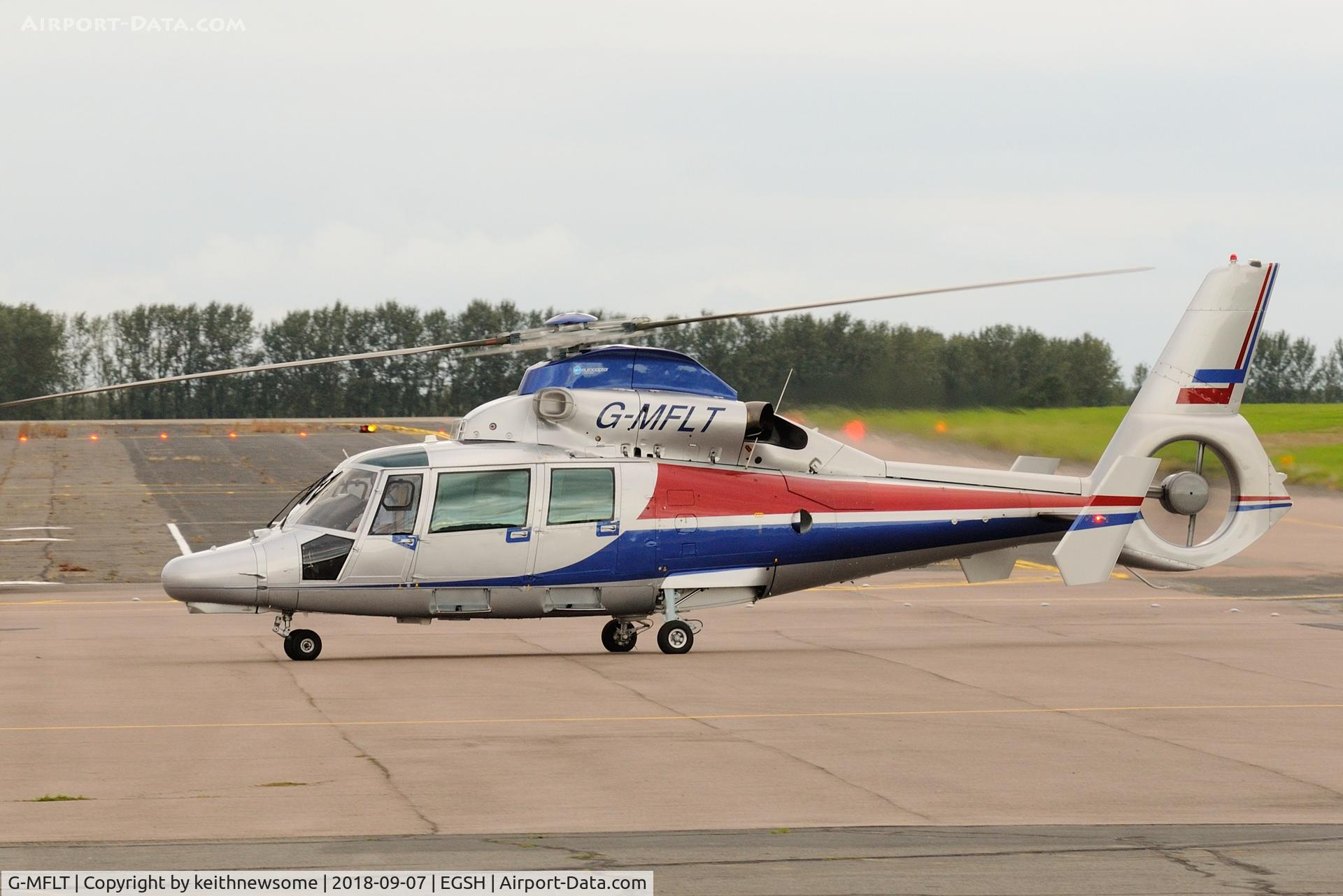 G-MFLT, 2008 Eurocopter AS-365N-2 Dauphin 2 C/N 6806, Regular Friday arrival.