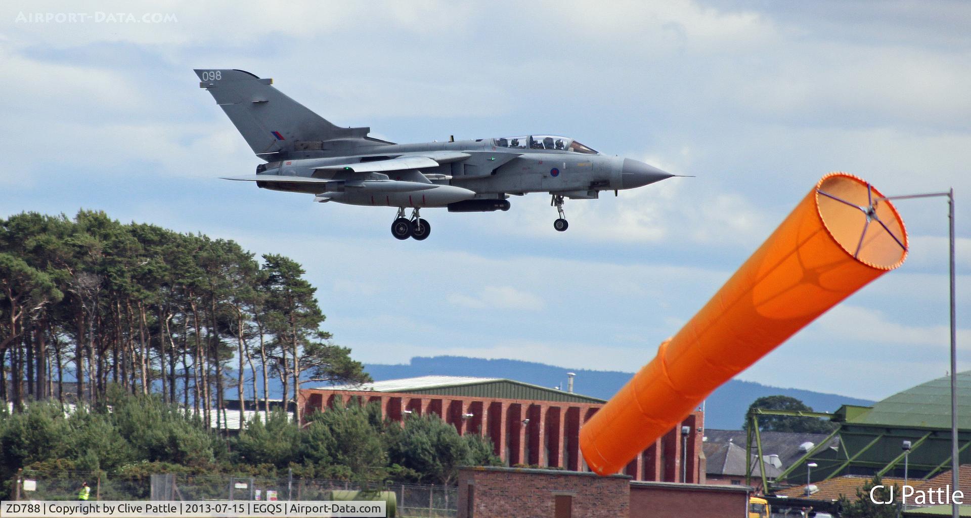 ZD788, 1984 Panavia Tornado GR.1 C/N 389/BS131/3179, Lossiemouth action