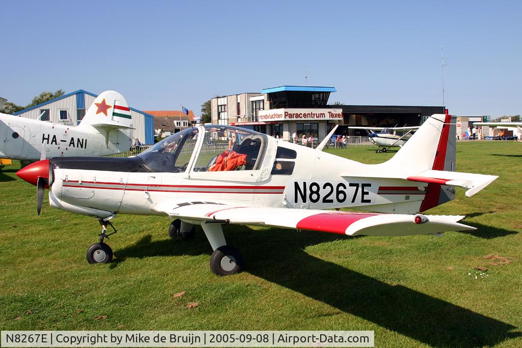 N8267E, 1971 Scottish Aviation Bulldog Series 100 Model 101 C/N 171, Fuelstop during ferryflight from Sweden to the USA at Texel International Airport, the Netherlands