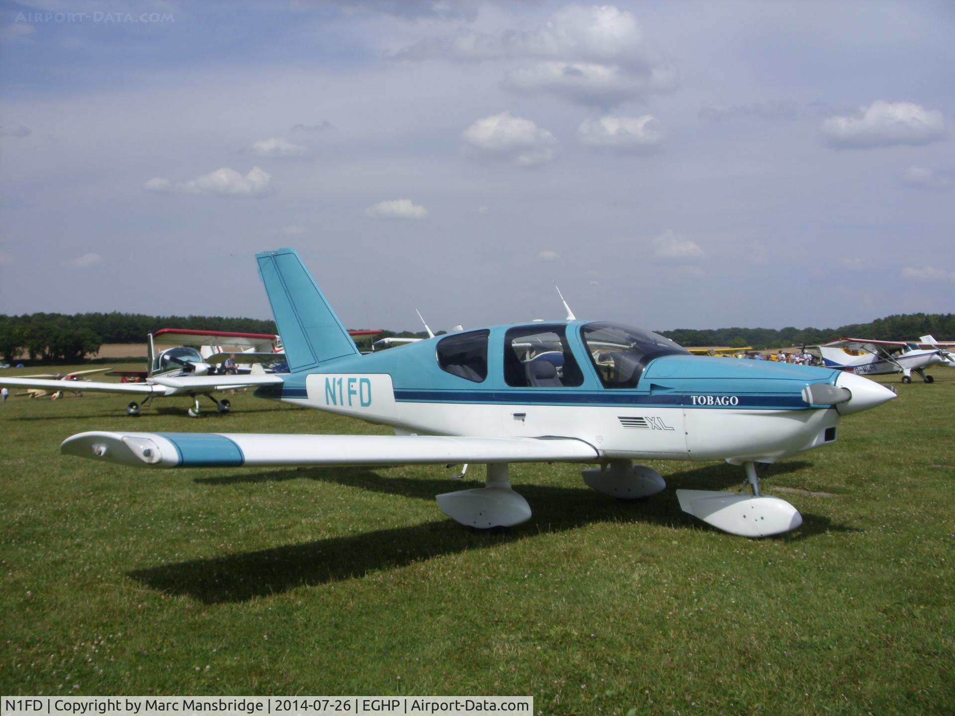 N1FD, 1994 Socata TB-200 Tobago XL C/N 1614, Parked at Popham airfield EGHP