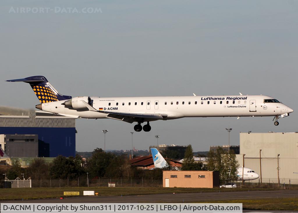 D-ACNM, 2010 Bombardier CRJ-900LR (CL-600-2D24) C/N 15253, Landing rwy 14R with Lufthansa Regional titles