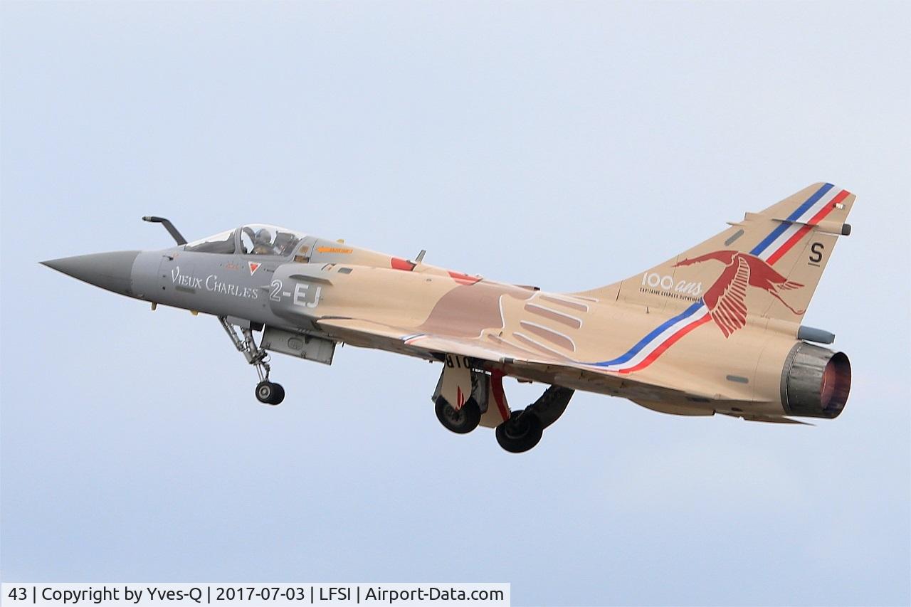 43, Dassault Mirage 2000-5F C/N 43, Dassault Mirage 2000-5F, Take off rwy 29, St Dizier-Robinson Air Base 113 (LFSI)