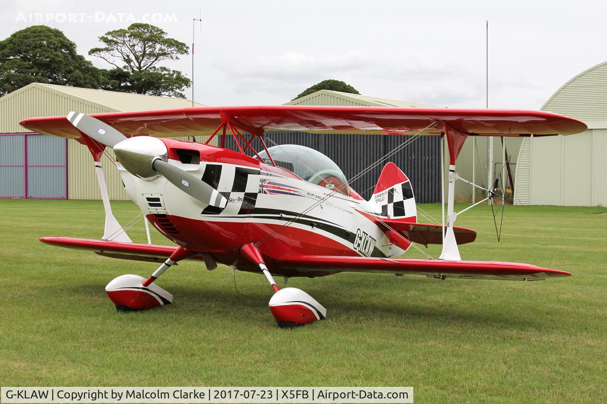 G-KLAW, 2010 Christen Eagle II C/N 003-1, Christen Eagle II at Fishburn Airfield, UK. July 23rd 2017.