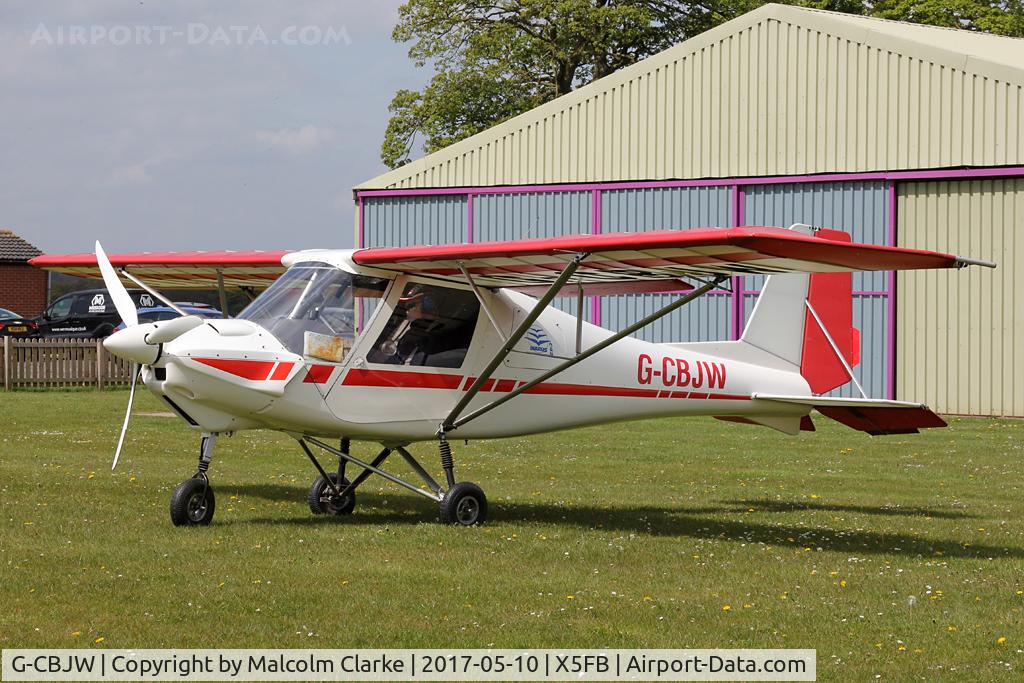 G-CBJW, 2002 Comco Ikarus C42 FB UK C/N PFA 322-13811, Comco Ikarus C42 FB UK at Fishburn Airfield, UK. May 10th 2017.