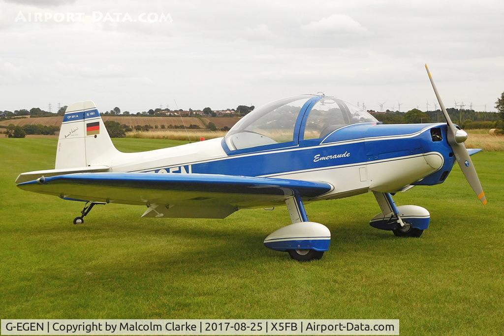 G-EGEN, 1961 Piel CP-301A Emeraude C/N AB.402, Piel CP-301A Emeraude at Fishburn Airfield, UK. August 25th 2017.