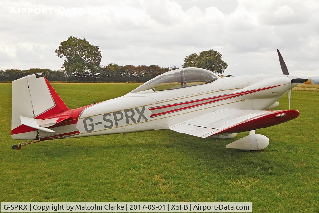 G-SPRX, 2005 Vans RV-4 C/N 1622, Vans RV-4 at Fishburn Airfield, UK. September 1st 2017.