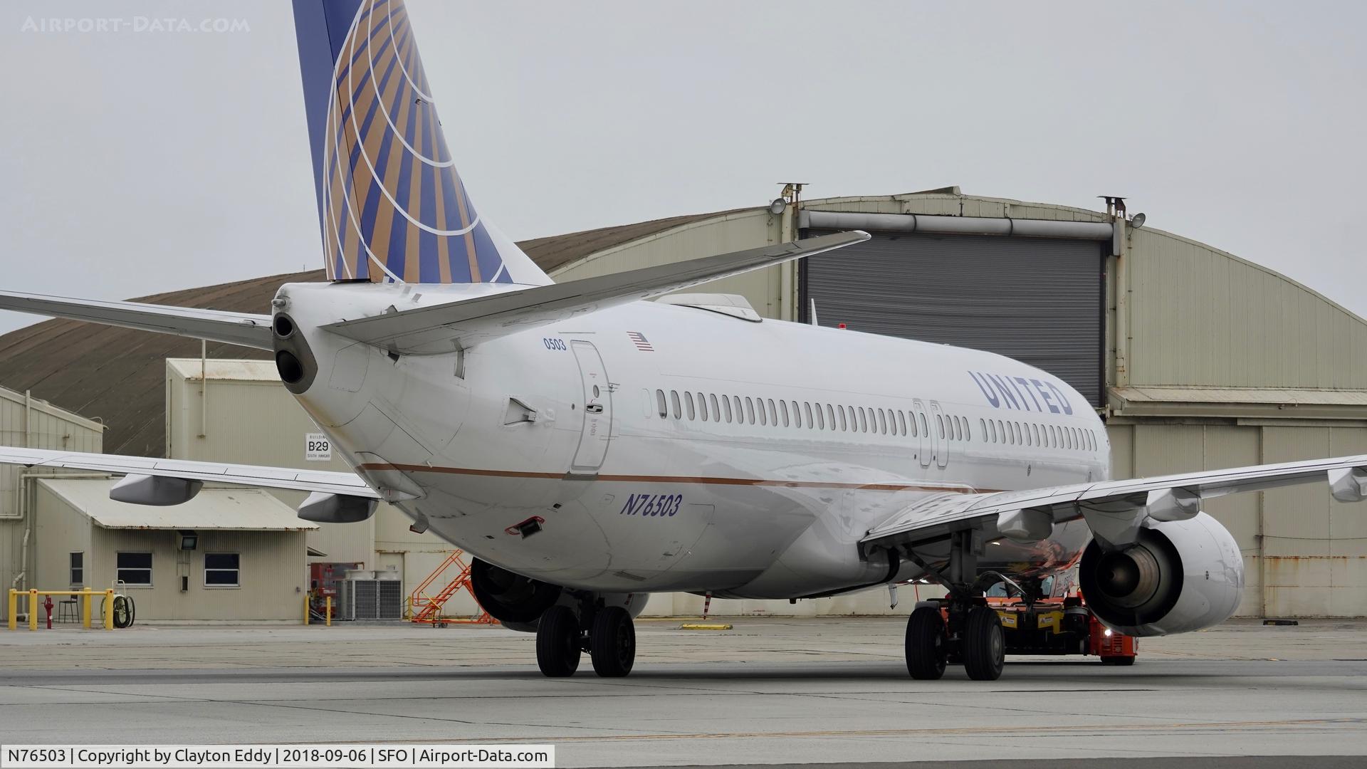 N76503, 2006 Boeing 737-824 C/N 33461, SFO 2018.