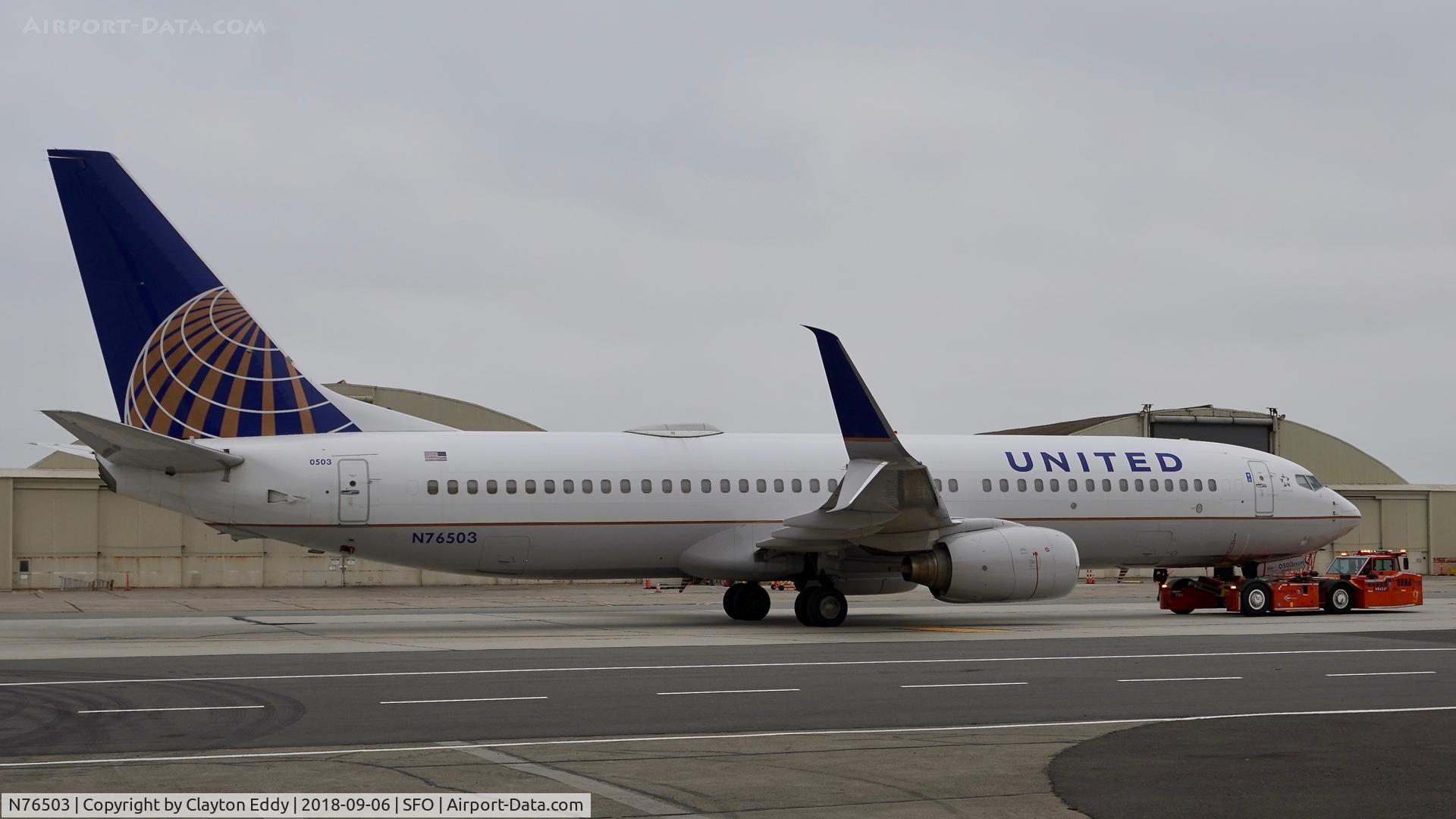 N76503, 2006 Boeing 737-824 C/N 33461, SFO 2018.