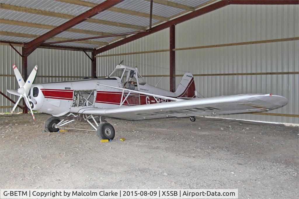 G-BETM, 1976 Piper PA-25-235 Pawnee C/N 25-7656066, Piper PA-25-235 Pawnee, one of the tow planes at the Yorkshire Gliding Club, Sutton Bank, N Yorks. August 9th 2015