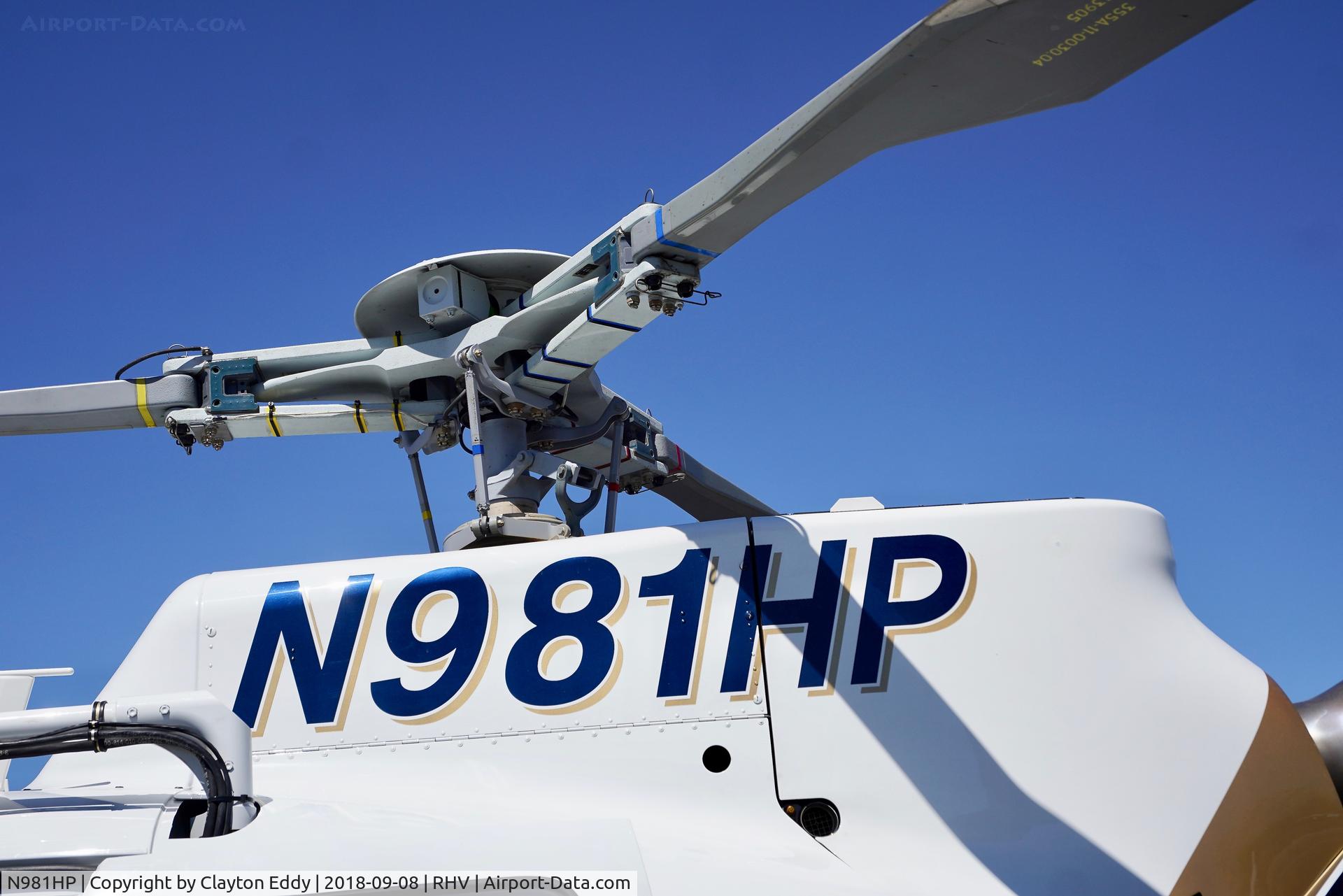 N981HP, 2016 Airbus Helicopters AS-350B-3 Ecureuil C/N 8169, Reid-Hillview Airport California 2018.