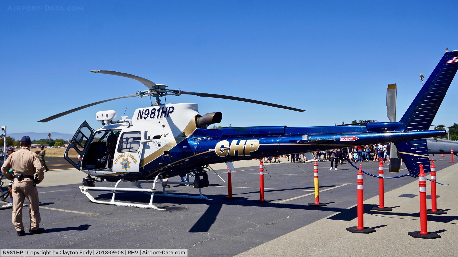N981HP, 2016 Airbus Helicopters AS-350B-3 Ecureuil C/N 8169, Reid-Hillview Airport California 2018.