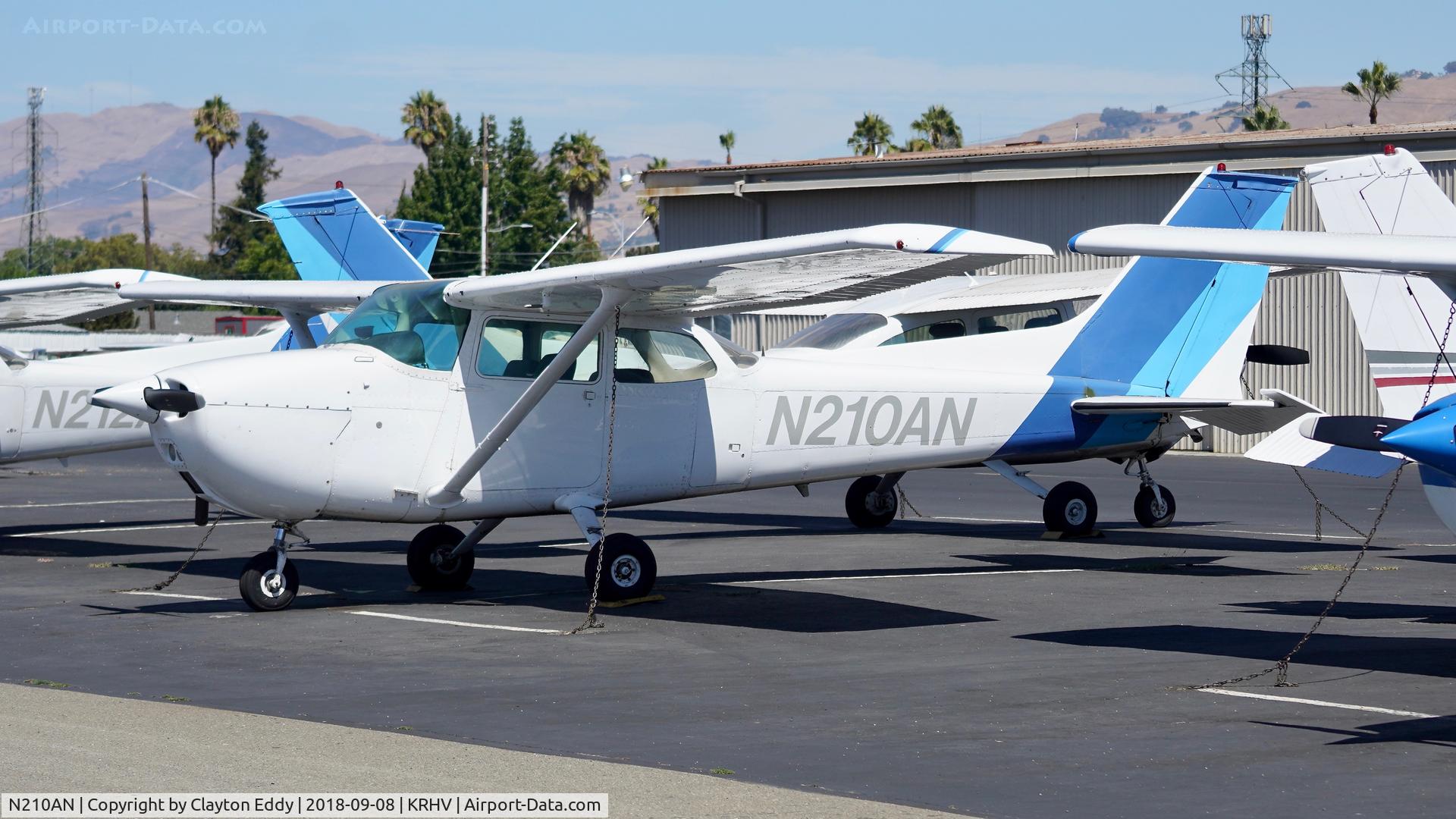 N210AN, 1975 Cessna 172M C/N 17264678, Reid-Hillview Airport California 2018.