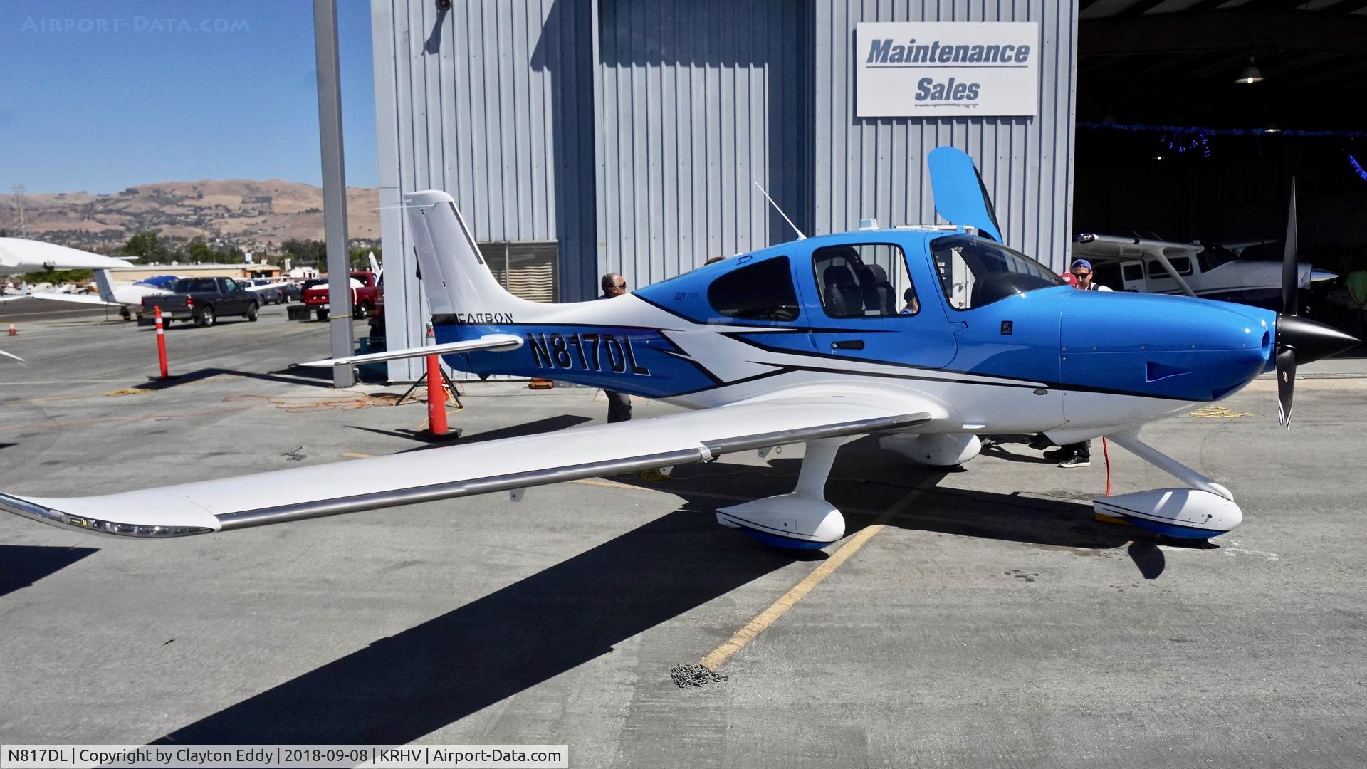 N817DL, 2018 Cirrus SR22T C/N 1762, Reid-Hillview Airport California 2018.