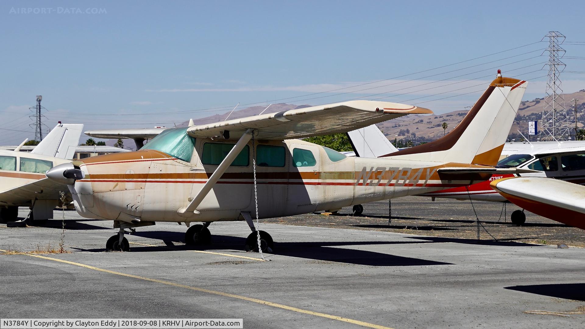 N3784Y, 1963 Cessna 210D Centurion C/N 21058284, Reid-Hillview Airport California 2018.
