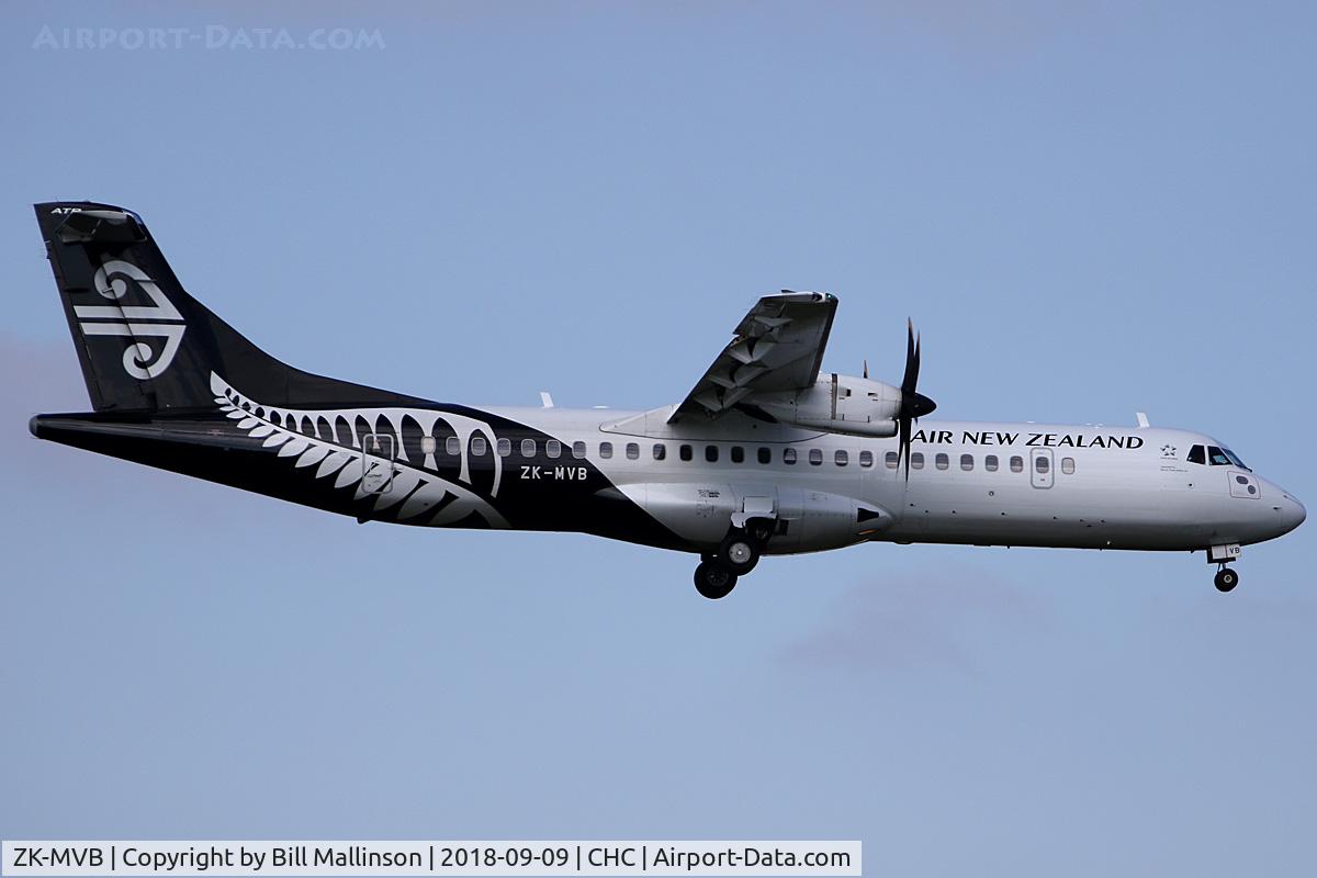 ZK-MVB, 2012 ATR 72-212A C/N 1065, NZ5355 FROM WLG