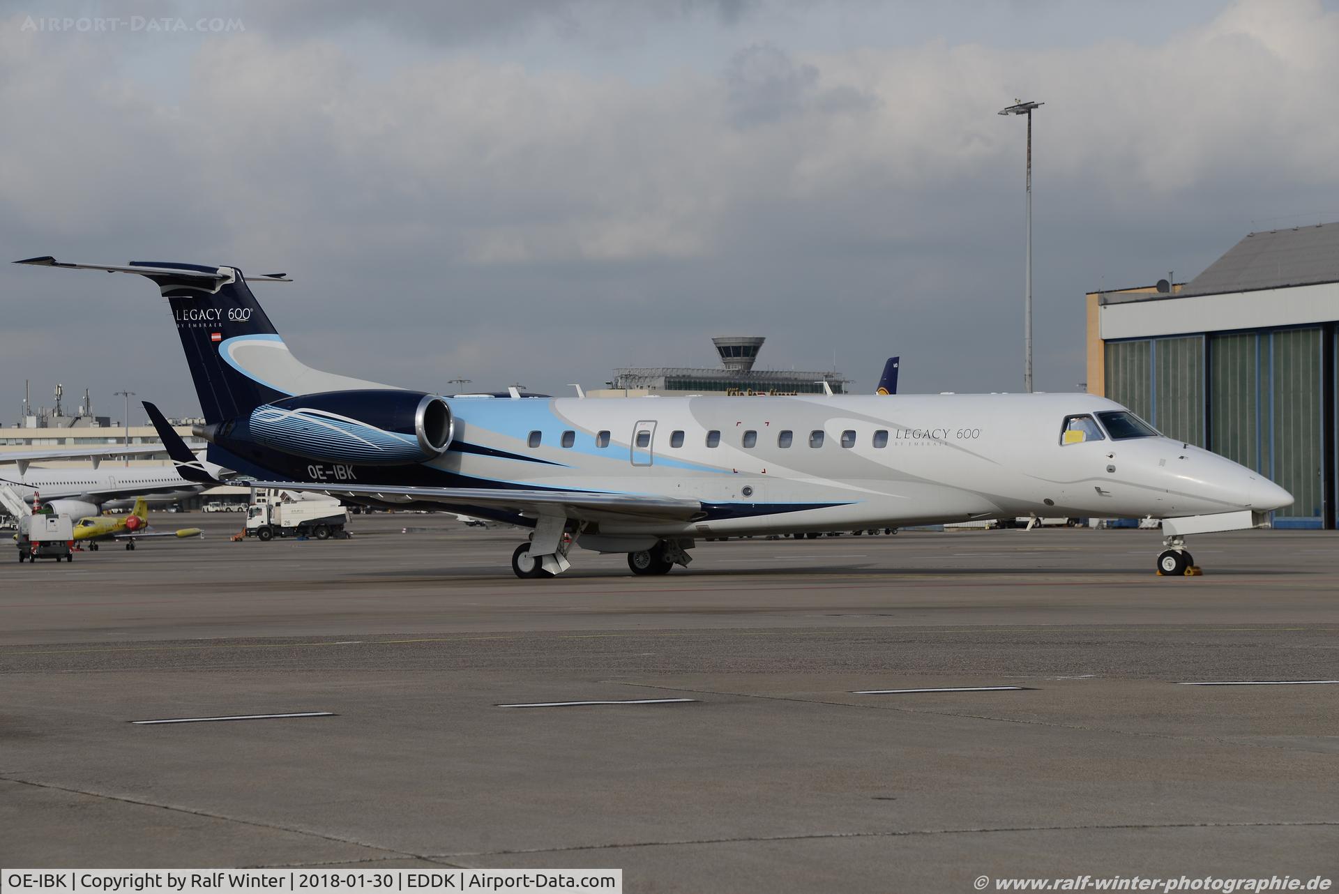 OE-IBK, 2009 Embraer ERJ-135BJ 600 Legacy C/N 14501110, Embraer EMB-135BJ Legacy 600 - AOJ Avcon Jet AG - 14501110 - OE-IBK - 30.01.2018 - CGN