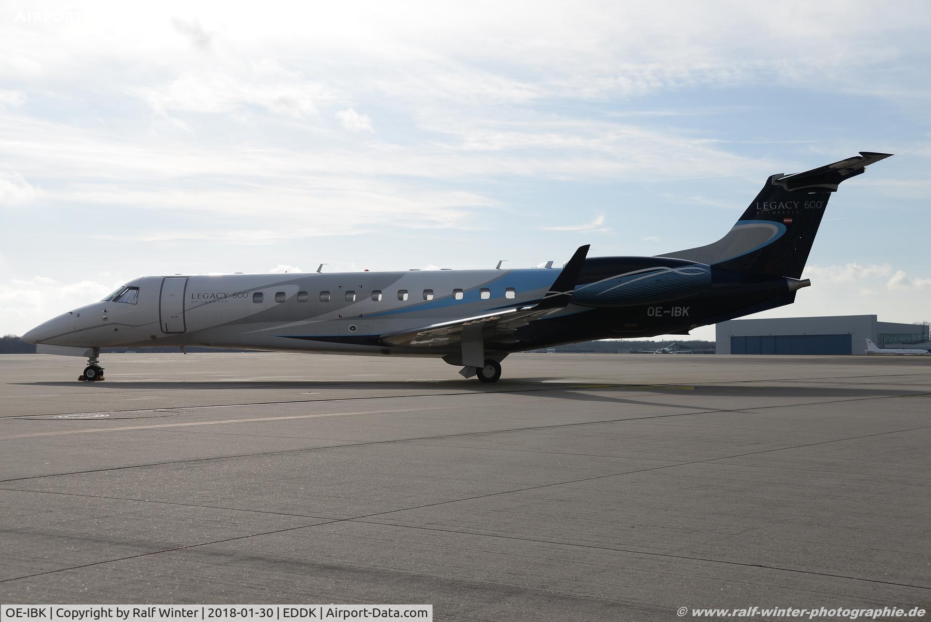 OE-IBK, 2009 Embraer ERJ-135BJ 600 Legacy C/N 14501110, Embraer EMB-135BJ Legacy 600 - AOJ Avcon Jet AG - 14501110 - OE-IBK - 30.01.2018 - CGN