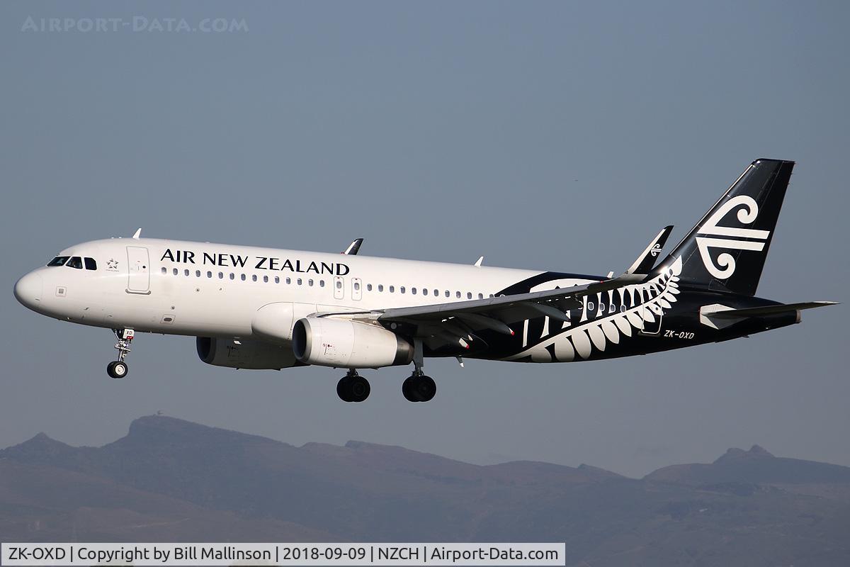 ZK-OXD, 2014 Airbus A320-232 C/N 5962, NZ549 FROM AKL