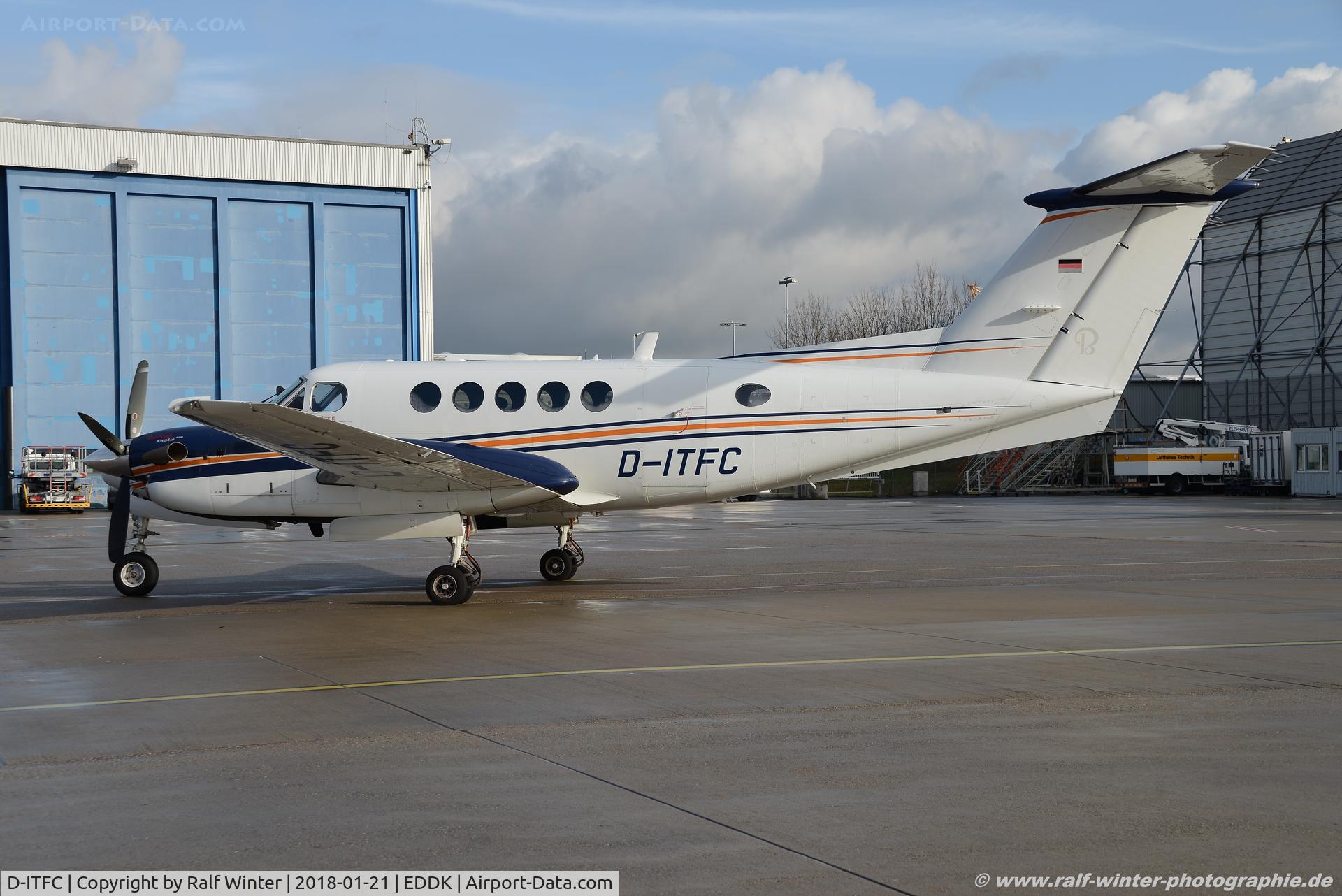 D-ITFC, 2007 Raytheon B200 King Air C/N BB-1973, Raytheon Aircraft B200 King Air - Private - BB-1973 - D-ITFC - 21.01.2018 - CGN
