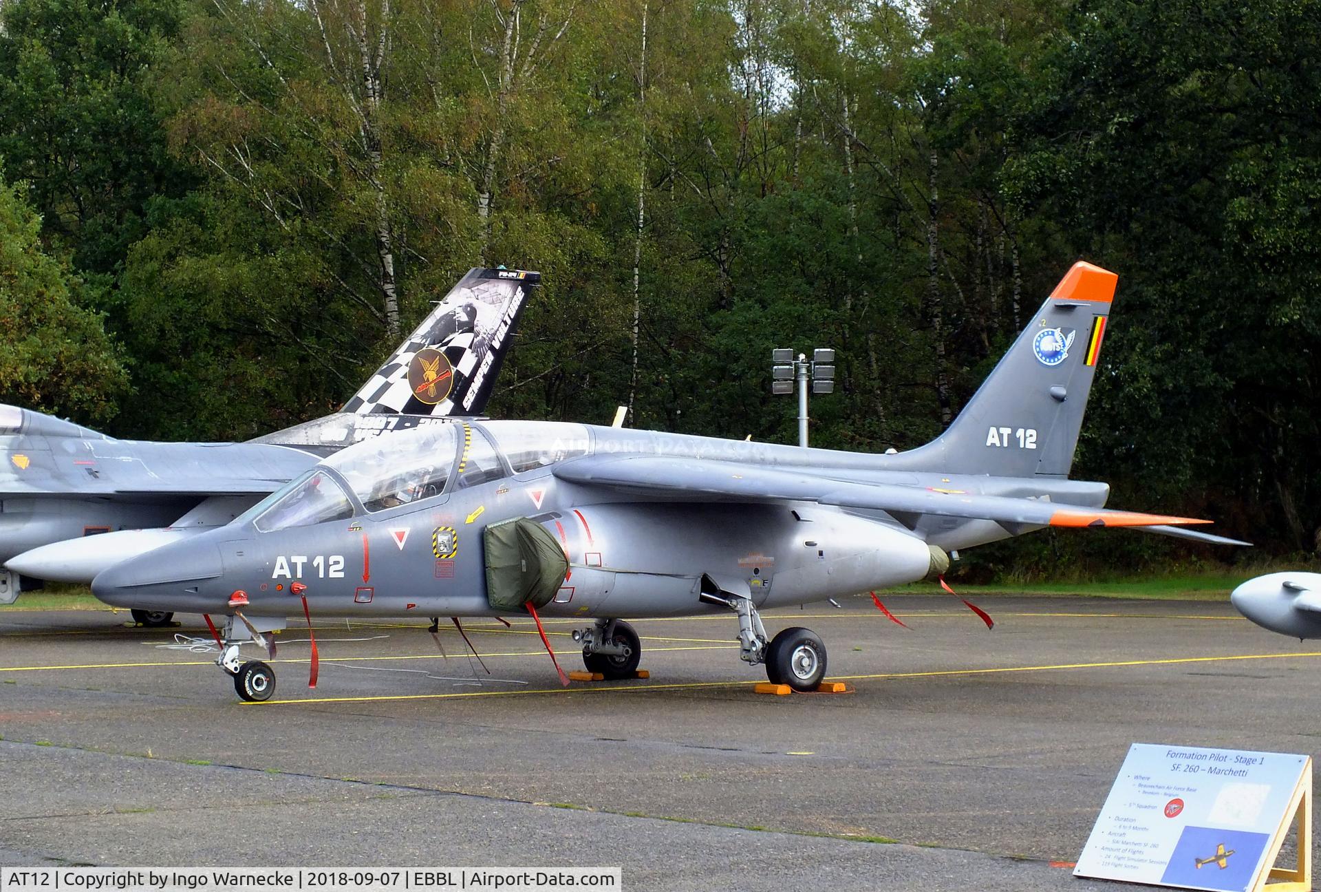 AT12, Dassault-Dornier Alpha Jet 1B C/N B12/1036, Dassault-Breguet/Dornier Alpha Jet 1B of the FAeB at the 2018 BAFD spotters day, Kleine Brogel airbase