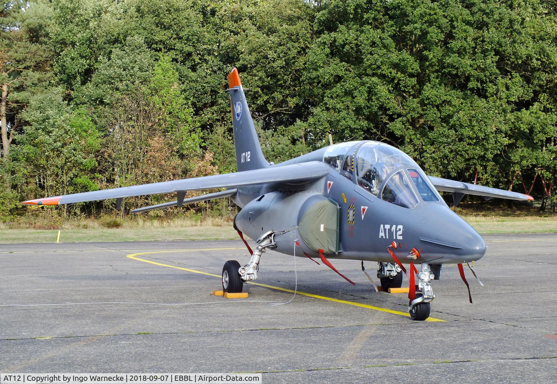 AT12, Dassault-Dornier Alpha Jet 1B C/N B12/1036, Dassault-Breguet/Dornier Alpha Jet 1B of the FAeB at the 2018 BAFD spotters day, Kleine Brogel airbase