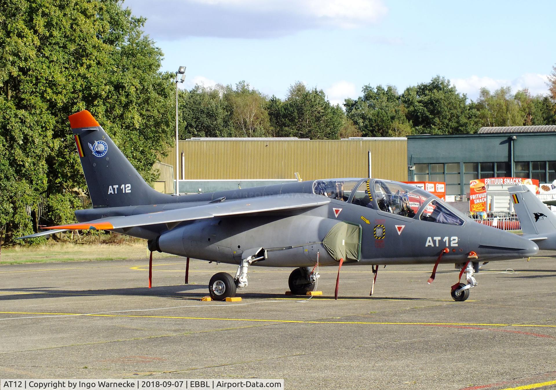 AT12, Dassault-Dornier Alpha Jet 1B C/N B12/1036, Dassault-Breguet/Dornier Alpha Jet 1B of the FAeB at the 2018 BAFD spotters day, Kleine Brogel airbase