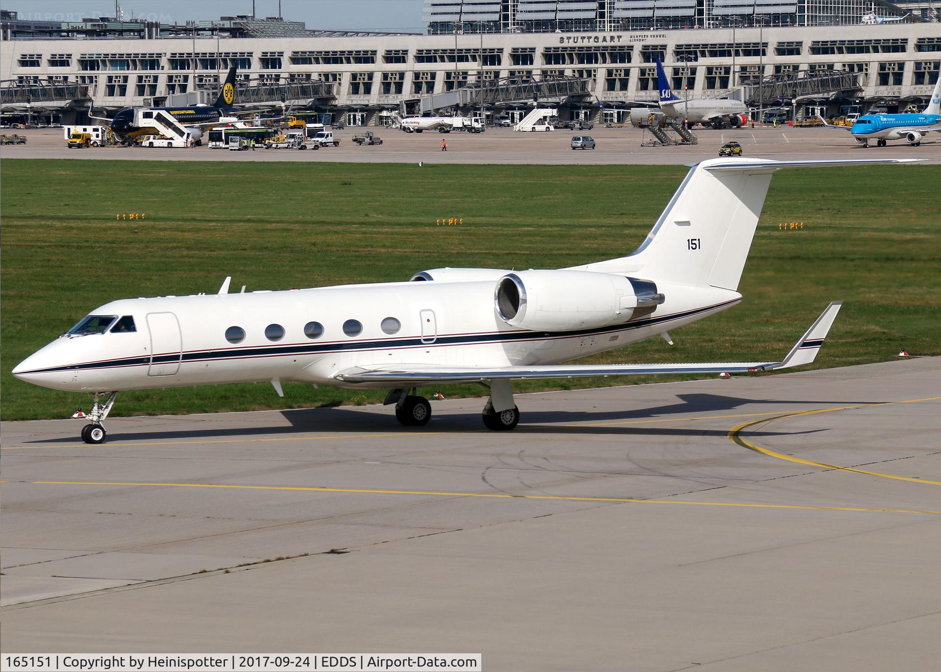 165151, 1992 Gulfstream Aerospace C-20G (Gulfstream IV) C/N 1199, 165151 at Stuttgart Airport.