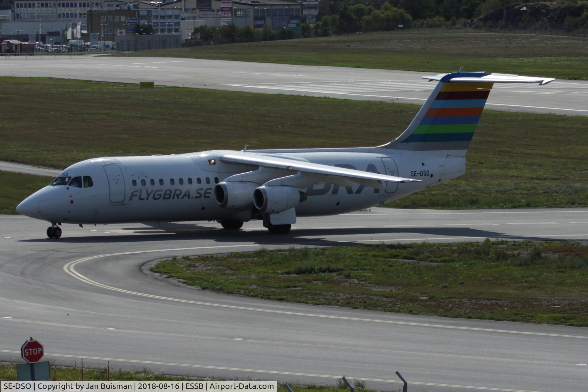 SE-DSO, 1992 British Aerospace Avro 146-RJ100A C/N E3221, Braathens Regional