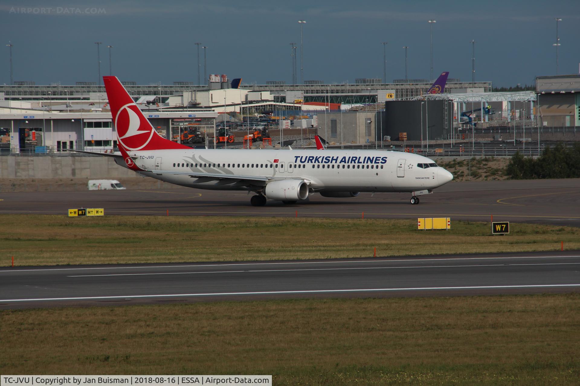 TC-JVU, 2016 Boeing 737-8F2 C/N 60022, THY